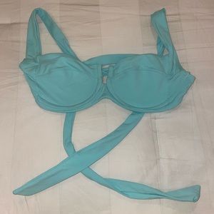 Blue/teal LSpace swim top, size small, very good condition